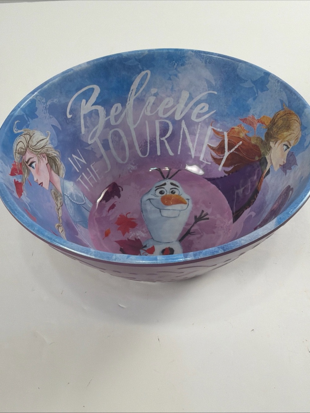 Zak! Disney Frozen Olaf, Elsa, Anna Melamine Bowl